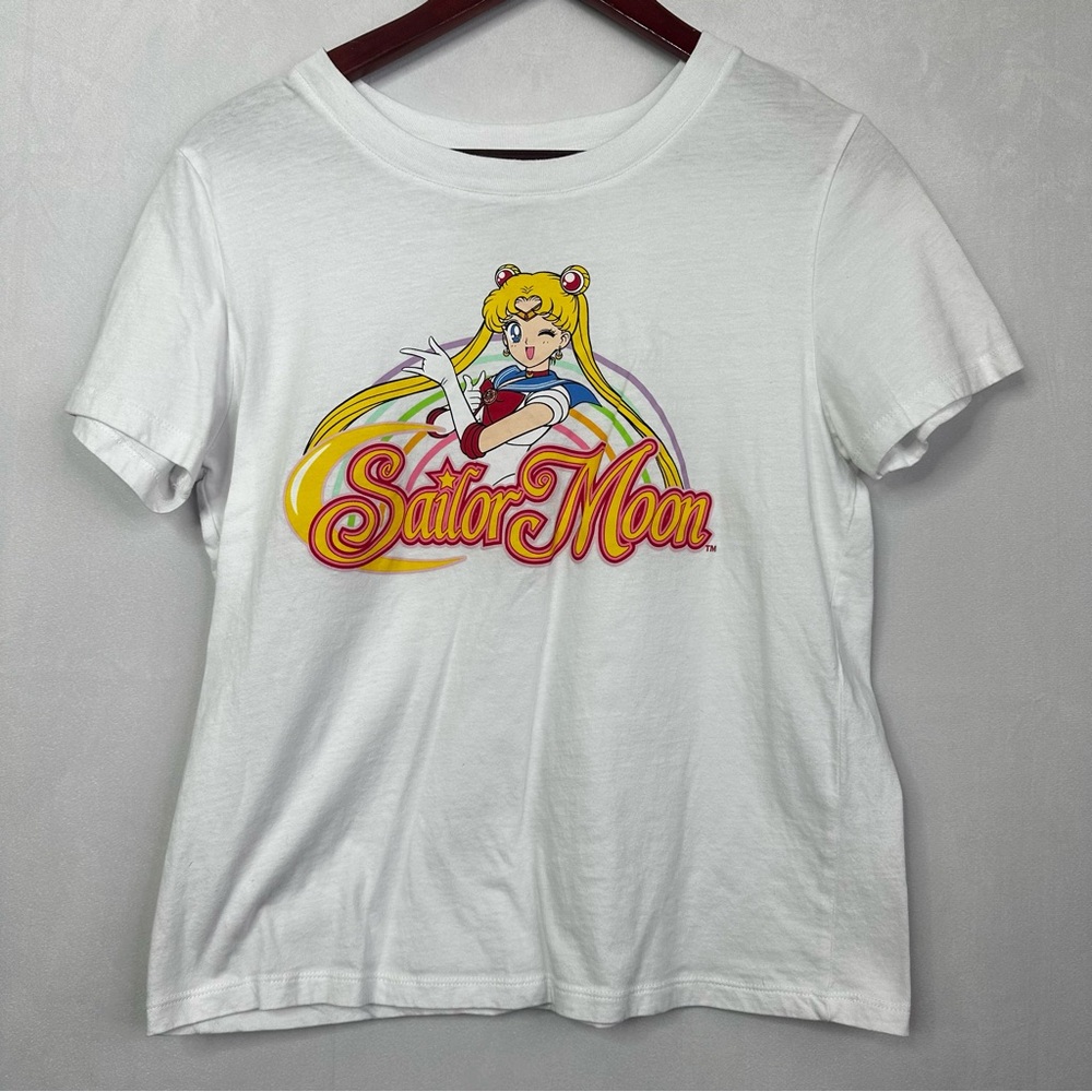 Sailor Moon Y2K Shirt Short Sleeve Graphic Anime Kawaii Soft Girl Aesthetic